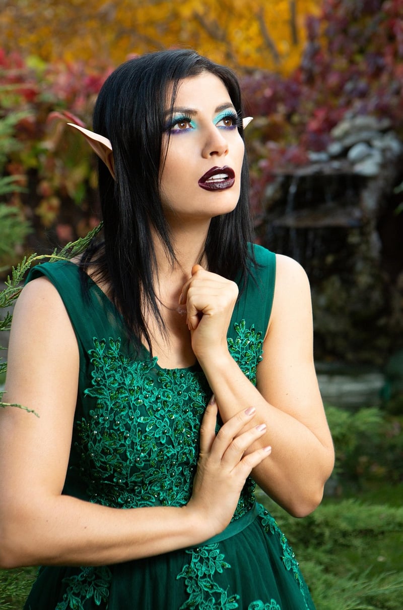 Nature-inspired elf details